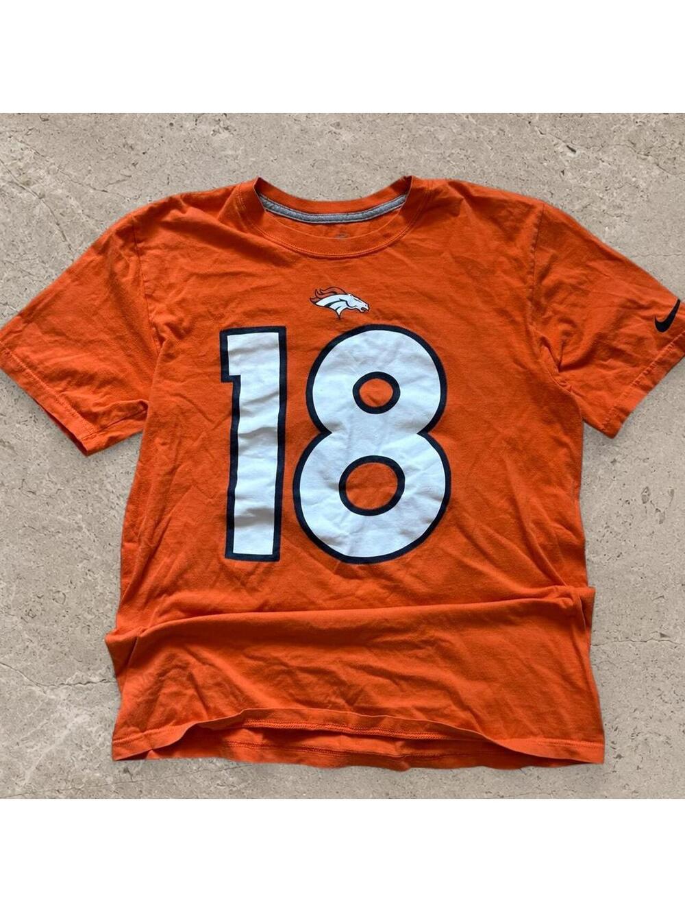 Super fire Y2K cotton Nike Peyton Manning, Denver Broncos tee.